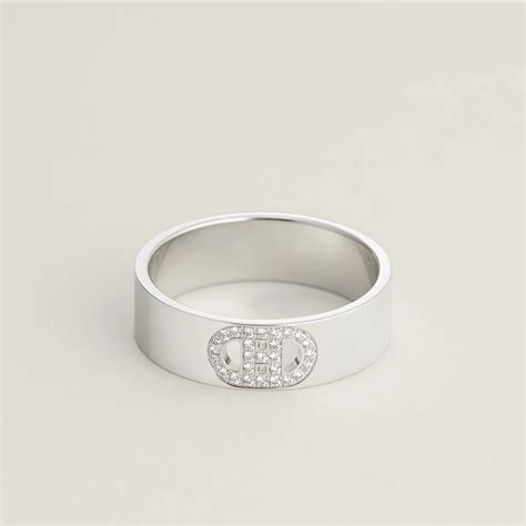 hermes bijouterie fantaisie ring|H d'Ancre ring, small model .